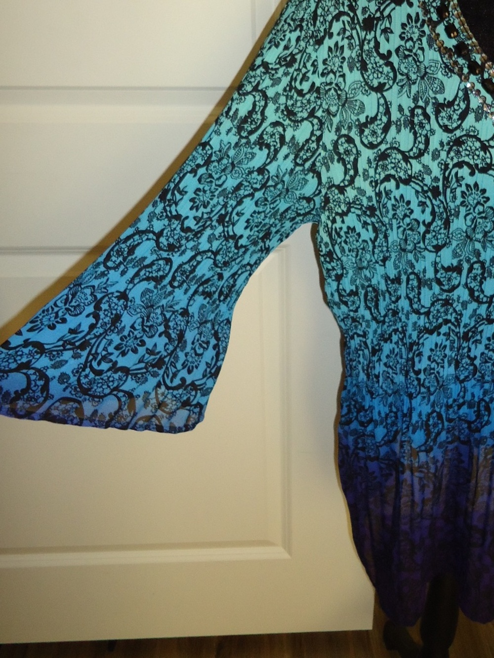 AVENUE Women's Multicolor Blouse Rhinestones Plus Size-18-20 - Picture 4 of 14